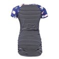 thumbnail image 4 of Jchiup Women's Short Sleeve Ruched Maternity Shirts Floral T Shirt Top, 4 of 4