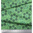 thumbnail image 3 of Soimoi Rayon Fabric Snowflake Artistic Fabric Prints By Yard 42 Inch Wide, 3 of 3