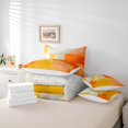 thumbnail image 4 of YST White Gray Orange 7-Piece Comforter Set, Queen – Oil Painting Ombre Gradient Design, Graffiti Abstract Bed In A Bag, 4 of 4