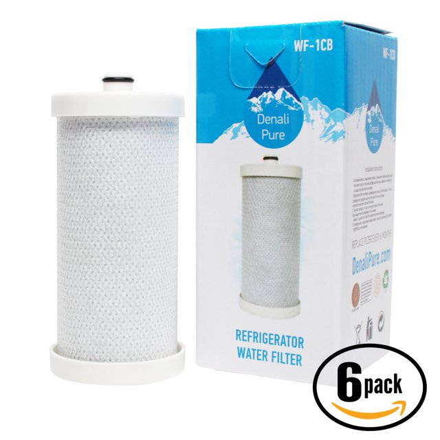 6-Pack Replacement Frigidaire FRS3R5ESB3 Refrigerator Water Filter - Compatible Frigidaire WF1CB, WFCB Fridge Water Filter Cartridge