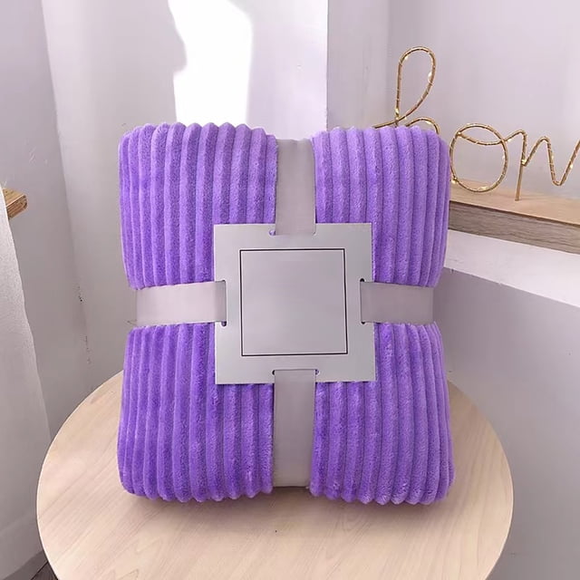 Couverture en Flanelle Douce et Chaude Couverture de Lit Jeté de Sofa