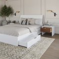 thumbnail image 4 of Nexera Porter Ensemble de Chambre à Coucher 4 Pcs avec Double Rangement, Blanc, Double, 4 of 6