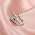 thumbnail image 4 of Fake Nose Ring Butterfly: Fashion Rhinestone Non Piercing Nose Cuff Nose Jewelry, 4 of 9