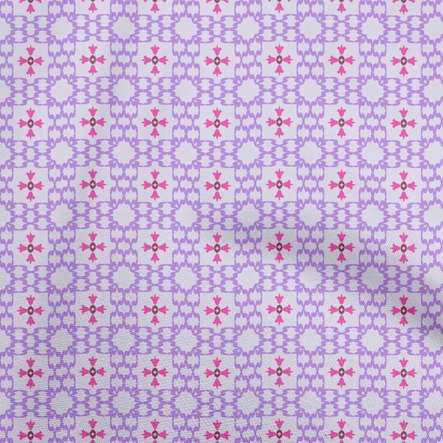 oneOone Silk Tabby Medium Purple Fabric Asian Ikat Sewing Craft Projects Fabric Prints By Yard 42 Inch Wide