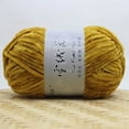 thumbnail image 1 of Fridja Gold Velvet Chenille Medium Thick Wool Thread Diy Crochet Sweater Scarf Line, 1 of 2