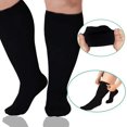 thumbnail image 3 of POINTERTECK Plus Size Compression Socks  For Men And Women  15-20mmHg Extra-wide Calf And Knee Length Stockings To Support Blood Circulation, 3 of 7