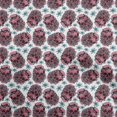 thumbnail image 1 of oneOone Velvet White Fabric Skull Sewing Craft Projects Fabric Prints By Yard 58 Inch Wide-aB, 1 of 4