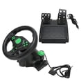 thumbnail image 3 of Race Steering Wheel For , 180 Degree PC Racing Wheel With Pedals For PS3, For , PC, 180 Degree Universal Steering Wheel Gaming Racing Wheel, Plug And Play, 3 of 8
