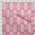 thumbnail image 4 of oneOone Velvet Pink Fabric Geometric Allover Shape Craft Projects Decor Fabric Printed By The Yard 58 Inch Wide, 4 of 4