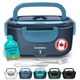thumbnail image 1 of TRAVELISIMO Electric Lunch Box Food Heater, 100W 1.5L Heated Lunchbox 12V/24V/110V Heated Lunch Box for Men & Women, Stainless St, 1 of 1