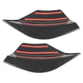 thumbnail image 2 of Rear Bumper Splitter, Aerodynamic Direct Fit Racing Style Left Right Bumper Side Lip  For Cars Glossy Black,Carbon Fiber Style, 2 of 8