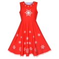 thumbnail image 4 of Robe Fille Cape Rouge Cape Noël Nouvel An Fête 7 Ans, 4 of 8