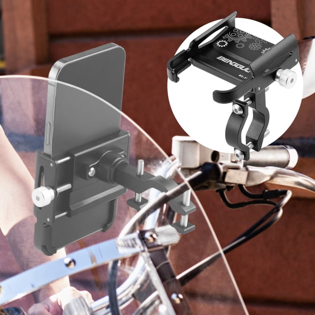 Lightning of TodaySuoKom Bike Phone Mount, Aluminum Bike Phone Holder Motorcycle Mount with 360掳 Rotation for Ios 11 12 13 14 Pro Max Mini X Xr Xs Plus