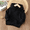 Noir, variante sur PatPat Chandails à Capuchon pour Tout-Petits Garçon/fille, Couleur Unie Texturée, Noir, 5-6T, Liquidation