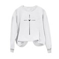 thumbnail image 5 of Yuyuzo Chandails en Molleton pour Femmes Décontractés Saint-Valentin Manches Longues Col Rond Ample Ajusté Mince Chandail Tops, 5 of 5