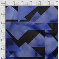 thumbnail image 3 of oneOone Rayon Royal Blue Fabric Geometrical Craft Projects Decor Fabric Printed By The Yard 56 Inch Wide, 3 of 4