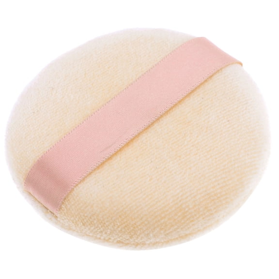 Unique Bargains Women Facial Cosmetic Tool Round Light Pink Sponge Powder Puff