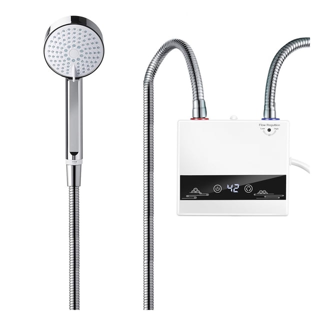 4600W Instant Tankless Water Heater Electric Heaters For Bathroom Hot Water Shower And Home Kitchen Faucet