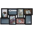 thumbnail image 1 of Hometrends 4x6 8-Opening Linear Gallery Collage Picture Frame, Black, 1 of 7