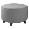 thumbnail image 4 of Housse Extensible pour Pouf Rond Housse de Repose-Pieds Amovible Housses de Repose-Pieds - Gris 23gris, 4 of 8