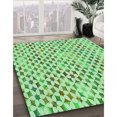 thumbnail image 3 of Ahgly Tapis Rectangulaire Lavable en Machine Vert Transitionnel, 5 Pieds x 7 Pieds, 3 of 7