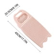 thumbnail image 2 of Portable Hand Washing Board for Clothes, Durable ABS Plastic Manual Laundry Pad, Efficient Household Washboard with 3D Pattern Saves Water Electricity, Pink, 2 of 3