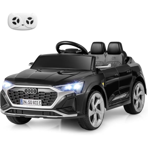 Voiture Électrique Audi SQ8 sous Licence par OLAKIDS, Véhicule Électrique à Pile avec Télécommande, Musique Réglable, Lumières LED, Suspension, Jouet de Conduite Cadeau pour Enfants Tout-Petits 3+