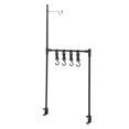 thumbnail image 1 of Hanging Desk Shelf, Base Clip Aluminum Camping Desk Rack Heavy Duty With Light Hanger 4 Hooks For Barbecue, 1 of 8