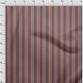 thumbnail image 4 of oneOone Popeline de Coton Tissu Rouge Rayures Matériel de Couture Tissu Imprimé au Mètre 56 Pouces de Large, 4 of 4