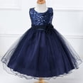 thumbnail image 2 of B91xZ Robe Fleurie pour Filles Robe Fleurie Sans Manches Longue Maxi Robe Décontractée,BU1 8-9 Ans, 2 of 3