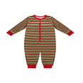 thumbnail image 1 of Pyjamas de Noël Parent-Enfant Ensemble Mode à Rayures à Manches Longues avec Pantalon Nouveau, 1 of 6