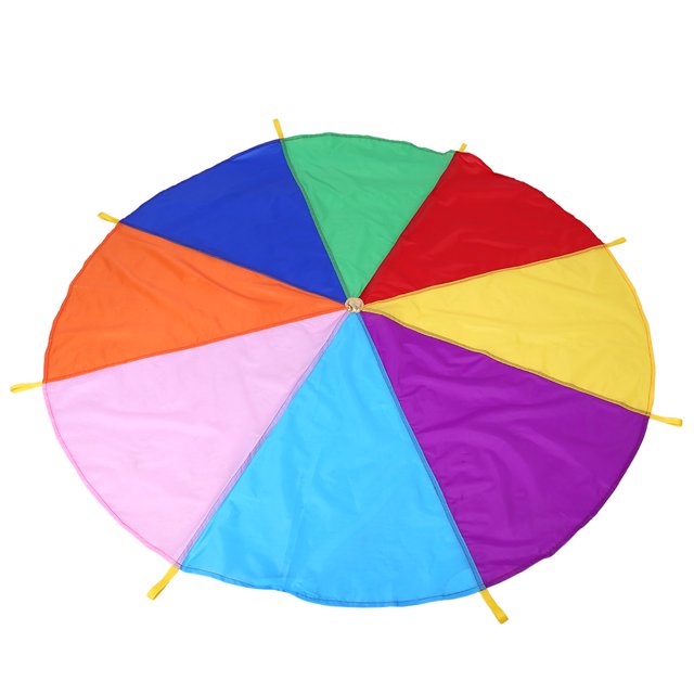 Outdoor Game Toy Multicolor Toy 2meters Diameter Parachute Toy Kids Gifts For Kids Toy