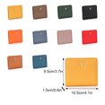 thumbnail image 1 of mmirethe Women Short Mini Wallet Chic Deer Button Purse Solid Color Soft Leather Handbag Cash Photo Card Holder Large Capacity Lake blue, 1 of 6