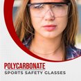 thumbnail image 2 of PRISP Lunettes de Sécurité Sport en Polycarbonate - Lunettes de Protection pour les Yeux pour Pickleball, Racquetball, Squash, Basketball; Lunettes Enveloppantes de Protection avec Sangle Ajustable et Tempes, pour Hommes et Femmes, 2 of 9