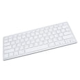 thumbnail image 1 of Keyboard Bilingual Super Slim Cordless Keyboard Comfortable for PC Laptop Tablet User Friendly Ergonomic Design Silver, 1 of 7