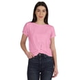 thumbnail image 1 of Inkmeso T-shirt Court d'Été à Nœud Torsadé à l'Avant pour Femmes à Manches Courtes, 1 of 8