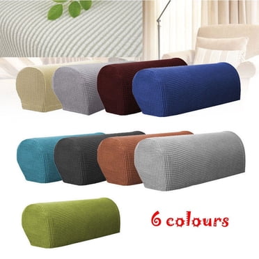 1 Paire de Protège-Accoudoirs Amovibles Extensibles pour Canapé Sofa Chaise Housses d'Accoudoirs