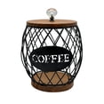 thumbnail image 1 of Binwennn Pantry for Organizing Kitchen Container Clear Containers for Fridge Coffee Pod Holder Coffee With Wooden Lid Coffee Pod Container Organizer For Home Countertop Hotel Family, 1 of 8