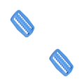 thumbnail image 4 of braveheart Buckle Colourful Lightweight Wear-resistant Waterproof Overall Clasp Replacement Easy Installment Distinctive Design Belt Clip Blue 2Set, 4 of 6