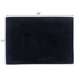 thumbnail image 3 of Mainstays Racetrack 100% Cotton Black Bath Rug, 17" x 24", 3 of 5