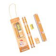 thumbnail image 1 of TopLLC 5 Pcs Stationery Set for Primary School Students, Kawaii Animals Design Including 2 Pcs Pencil Sharpener Eraser and Ruler, Draw and Sketch Pencil Kit Back to School Supplies Gifts for Kids, 1 of 9