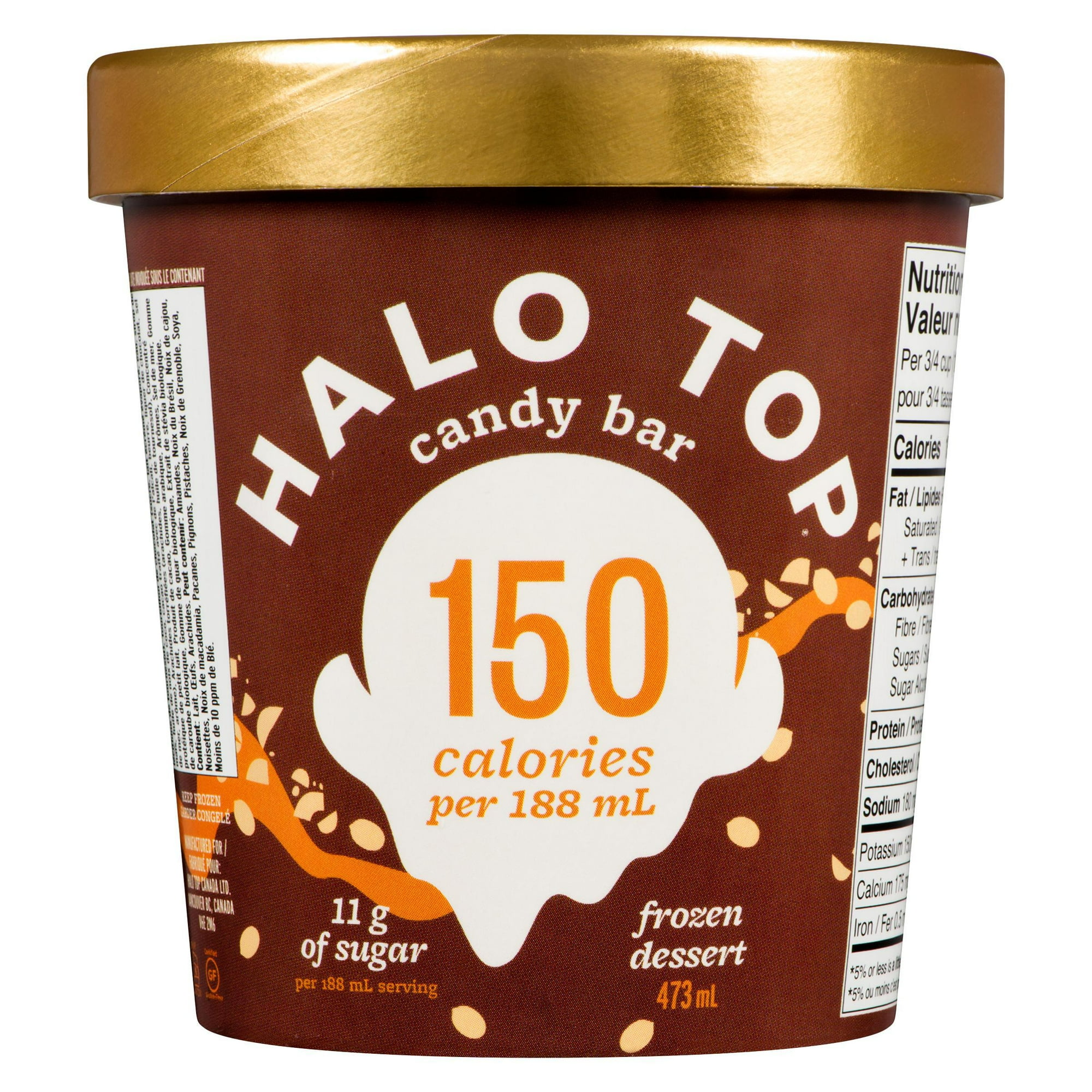 Halo Top Barre de Chocolat Dessert Glacé