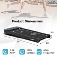 thumbnail image 3 of Superfit Tapis de Marche avec Affichage LED APP & Télécommande Machine de Marche Jogging pour la Maison, 3 of 10