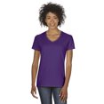 thumbnail image 1 of T-Shirt Col en V en Coton Épais pour Femmes, 1 of 1