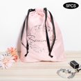 thumbnail image 3 of VIFERR Storage Bag 5Pcs Dust?Proof Polyester Drawstring Bag Jewelry Underwear Cosmetics Storage Bags Pink, 3 of 7