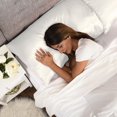 thumbnail image 3 of 2-Pack Queen Satin Pillowcases, White, 3 of 7
