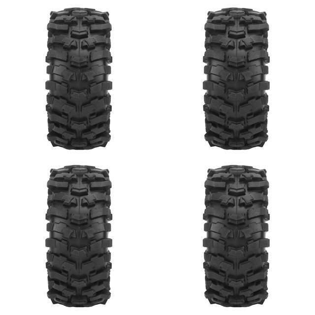 1.9 Inch Rubber Tires, Black Stable Driving 1.9 Inch Tires Excellent Grip for 1/10 RC Climbing Car