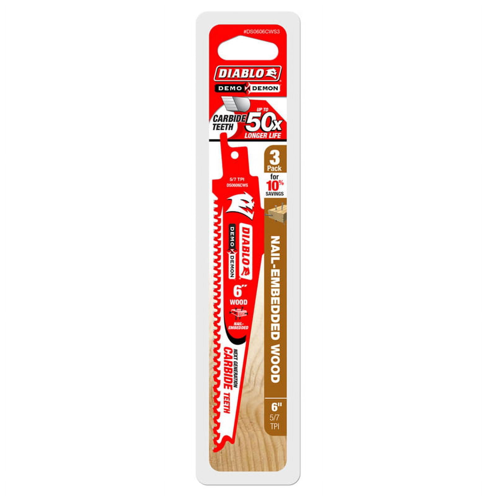 DIABLO WOOD RECIP SWBLD 6" 6/9T (Pack of 1)