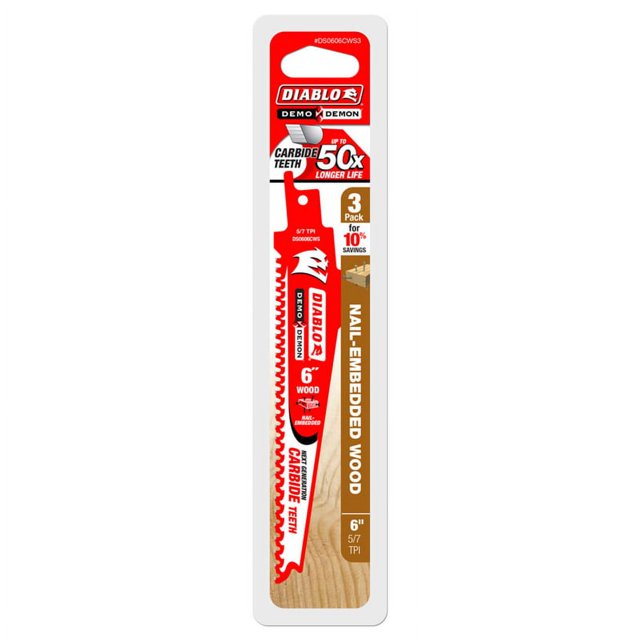DIABLO WOOD RECIP SWBLD 6" 6/9T (Pack of 1)