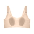 thumbnail image 1 of Product Category Bra 2 Title Thin Seamless Rabbit Ear Bra With Breathable Fabric Push Up Soft Support Minimizing For Large Summer Underwear, 1 of 8